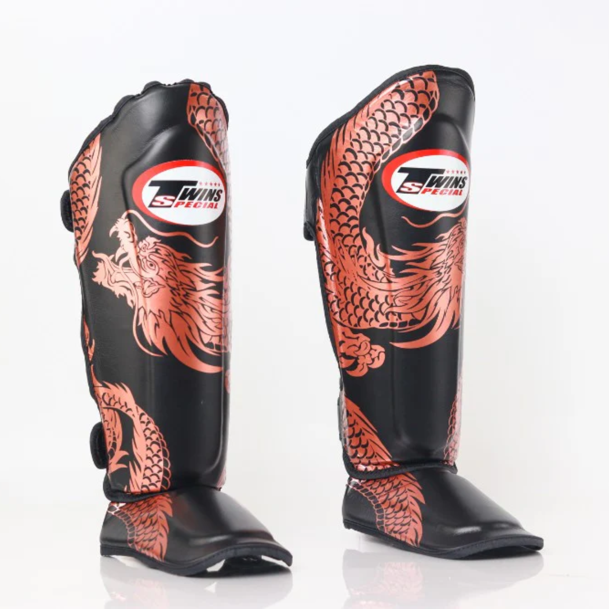 Twins Special Shin Guards FSGL10-49 Dragon Black/Copper