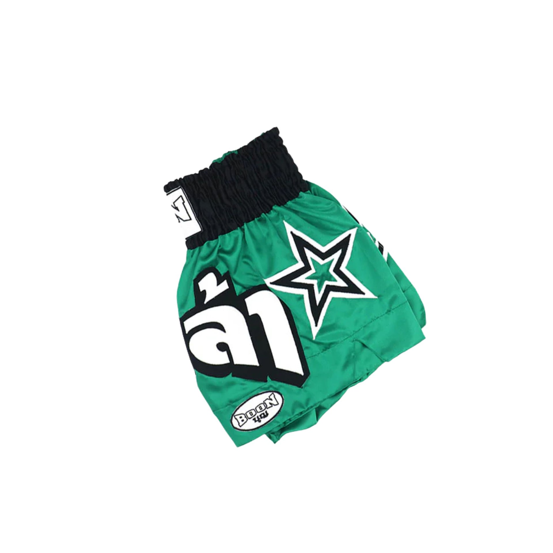 Boon Muay Thai Shorts MT13 Green Stars