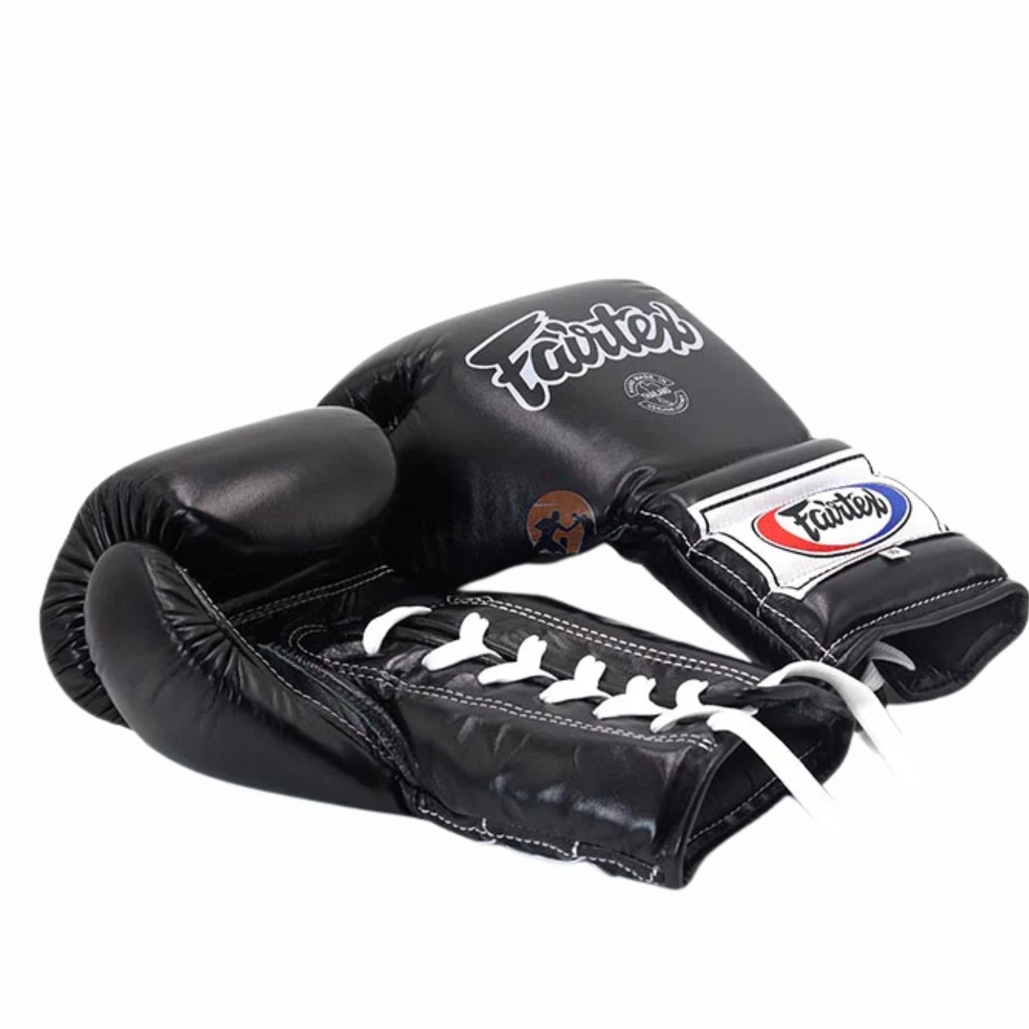 Fairtex Lace-Up Boxing Gloves BGL7 Black