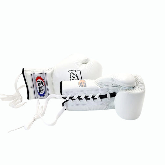 Fairtex Lace-Up Boxing Gloves BGL7 White