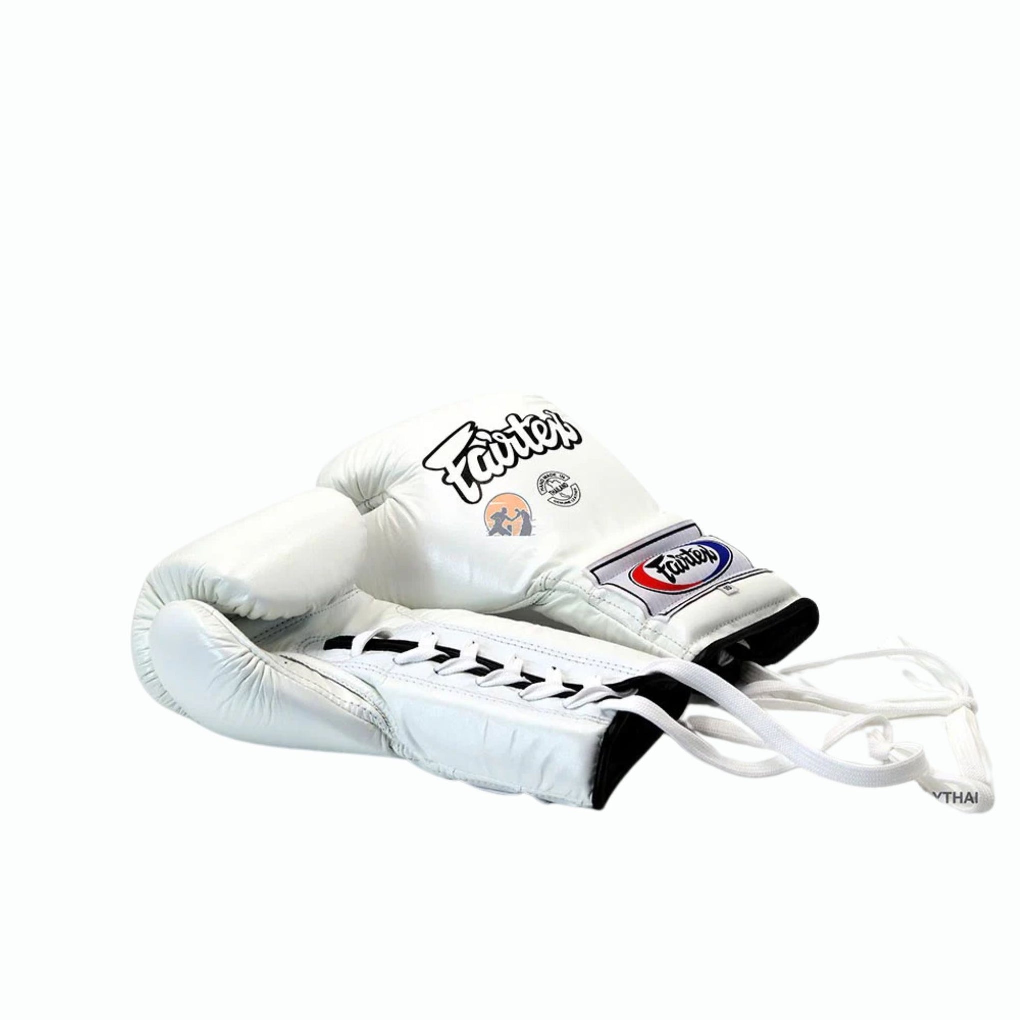 Fairtex Lace-Up Boxing Gloves BGL7 White