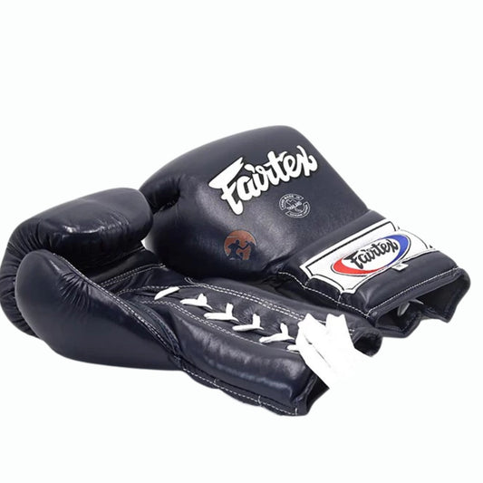 Fairtex Lace-Up Boxing Gloves BGL7 Blue