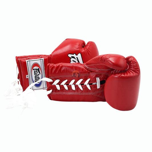 Fairtex Lace-Up Boxing Gloves BGL7 Red