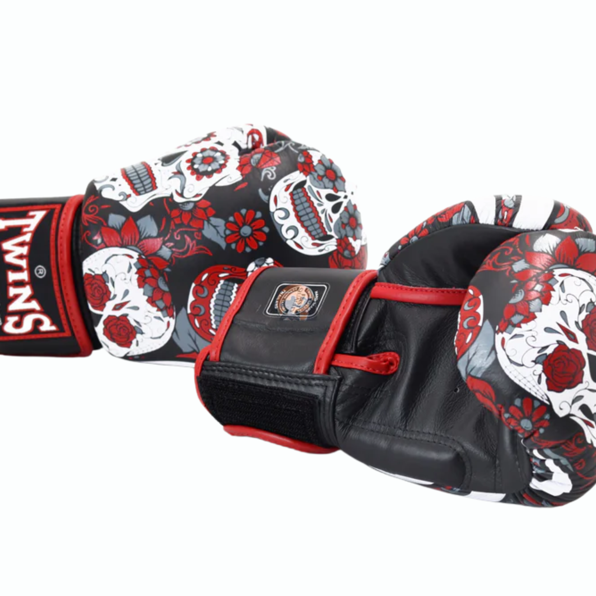Twins Special Boxing Gloves FBGV-53 Skull Red/Black