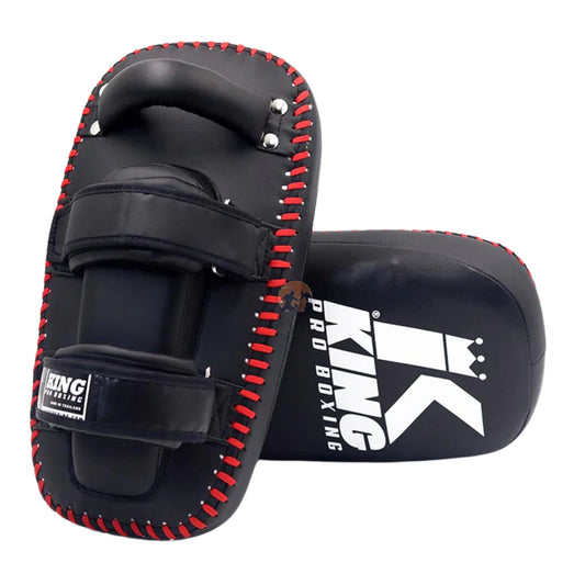 King Pro Kick Pads Double Straps Black