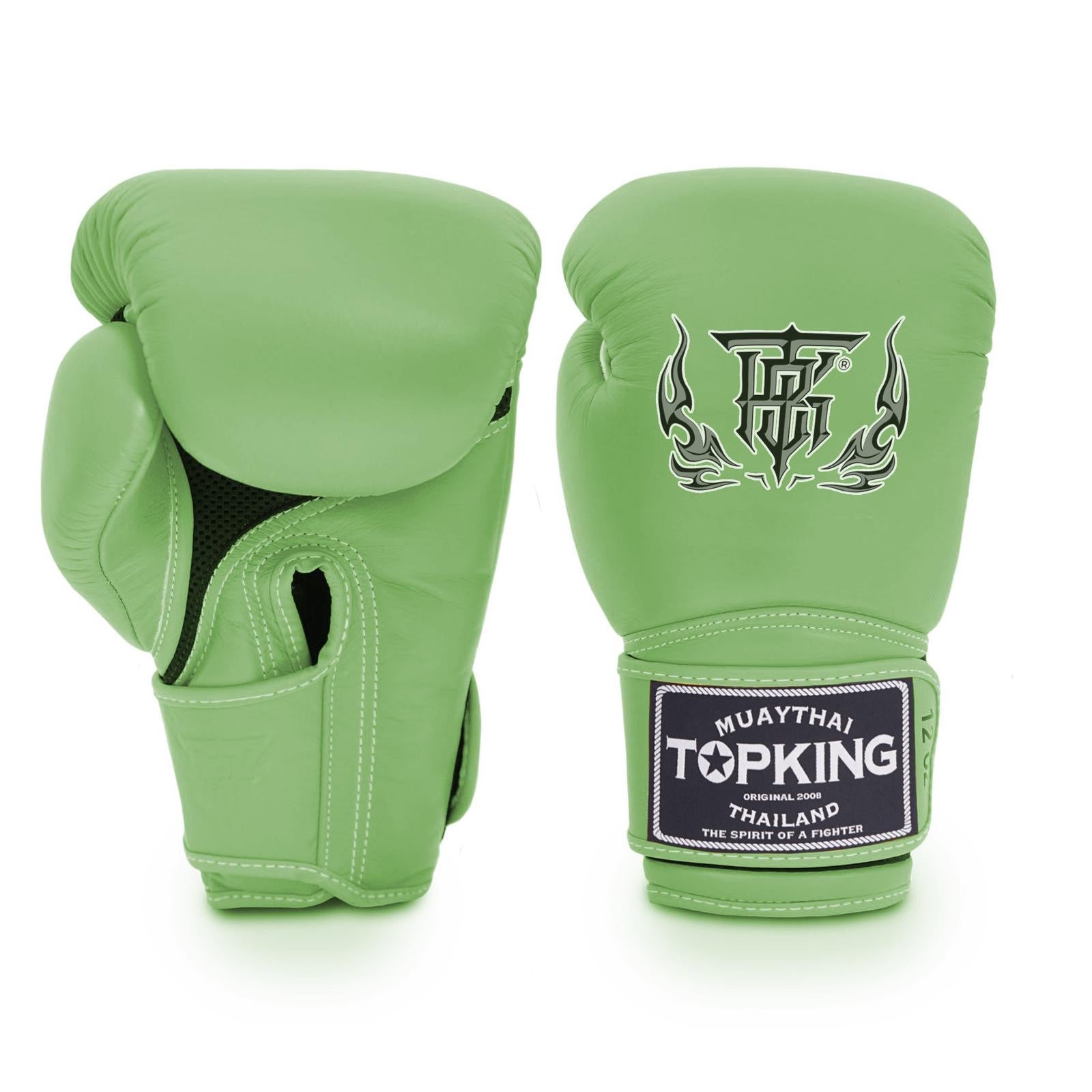 Top King Boxing Gloves – Super Single Tone Green             TKBGSA