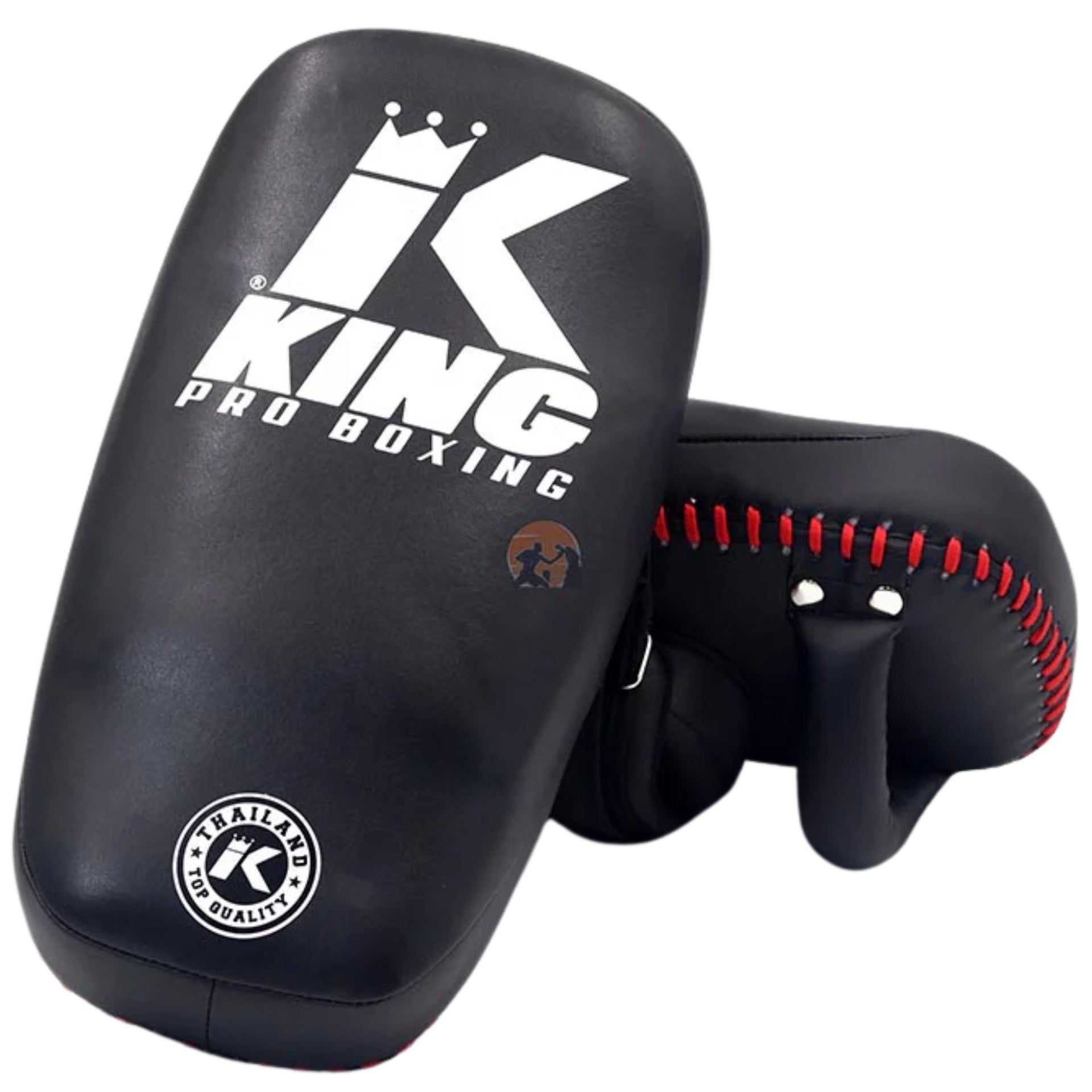 King Pro Kick Pads Double Straps Black