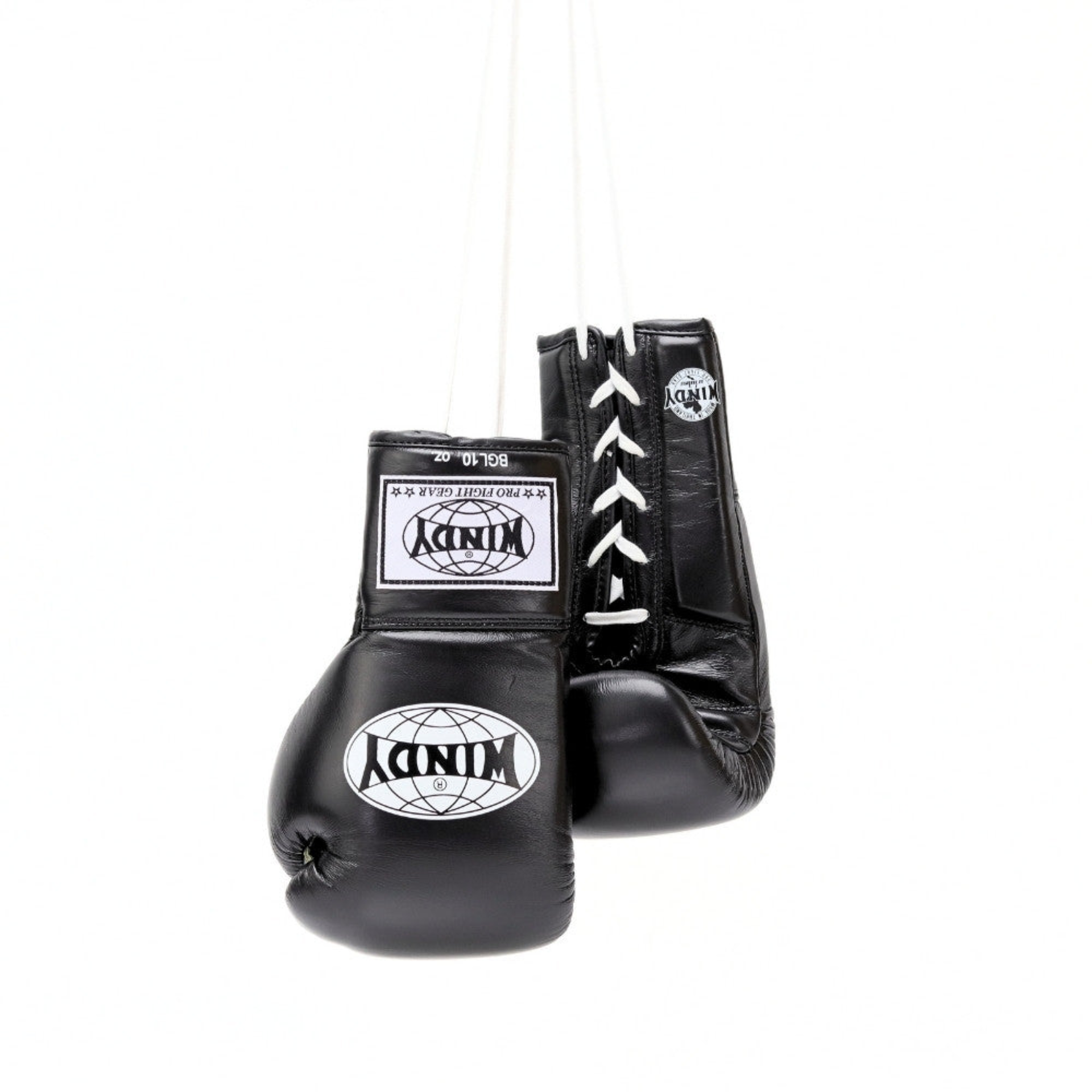 Windy Lace-Up Boxing Gloves BGL Black