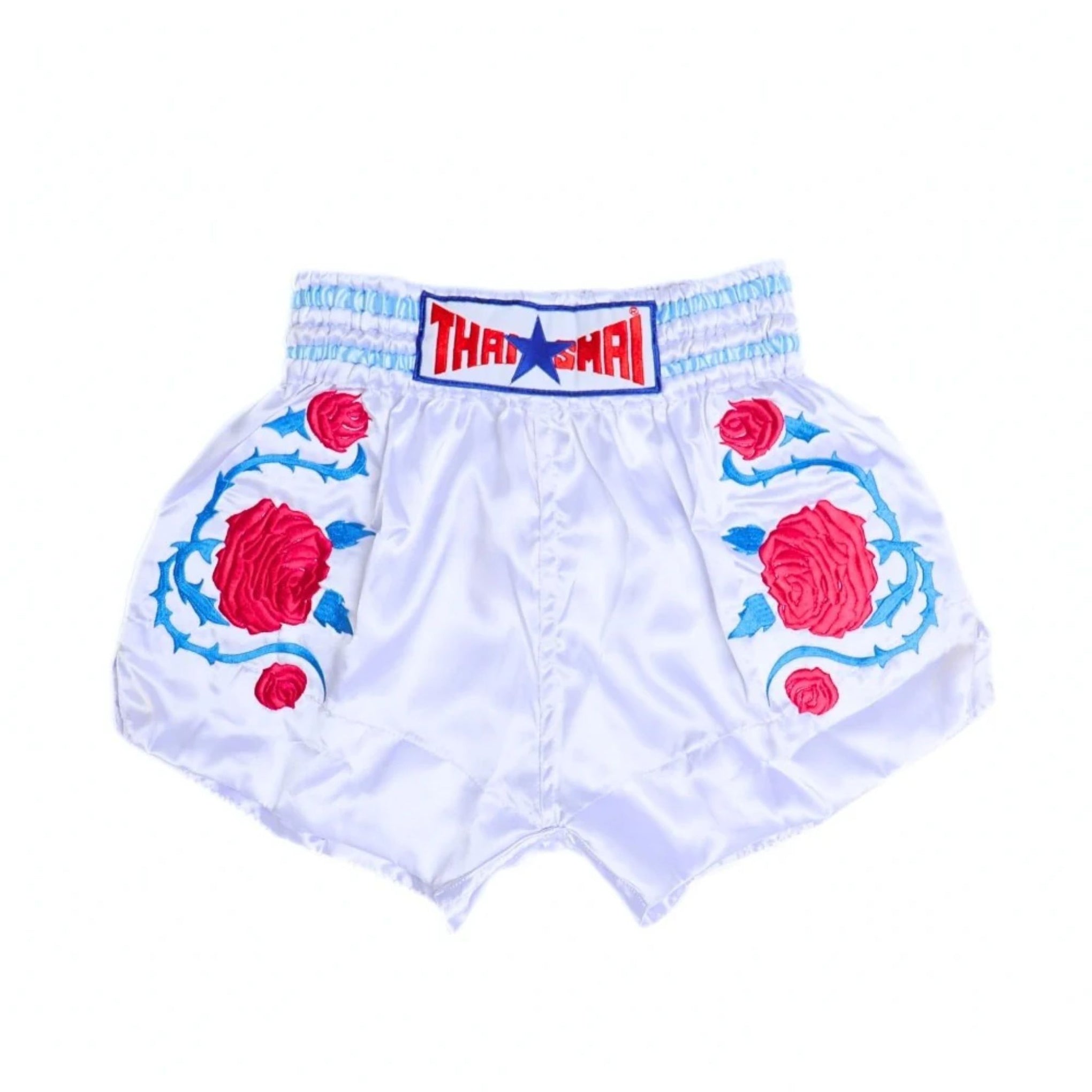 THAISMAI [BS-ROSE] "ROSE" EMBROIDERY MUAY THAI SHORTS