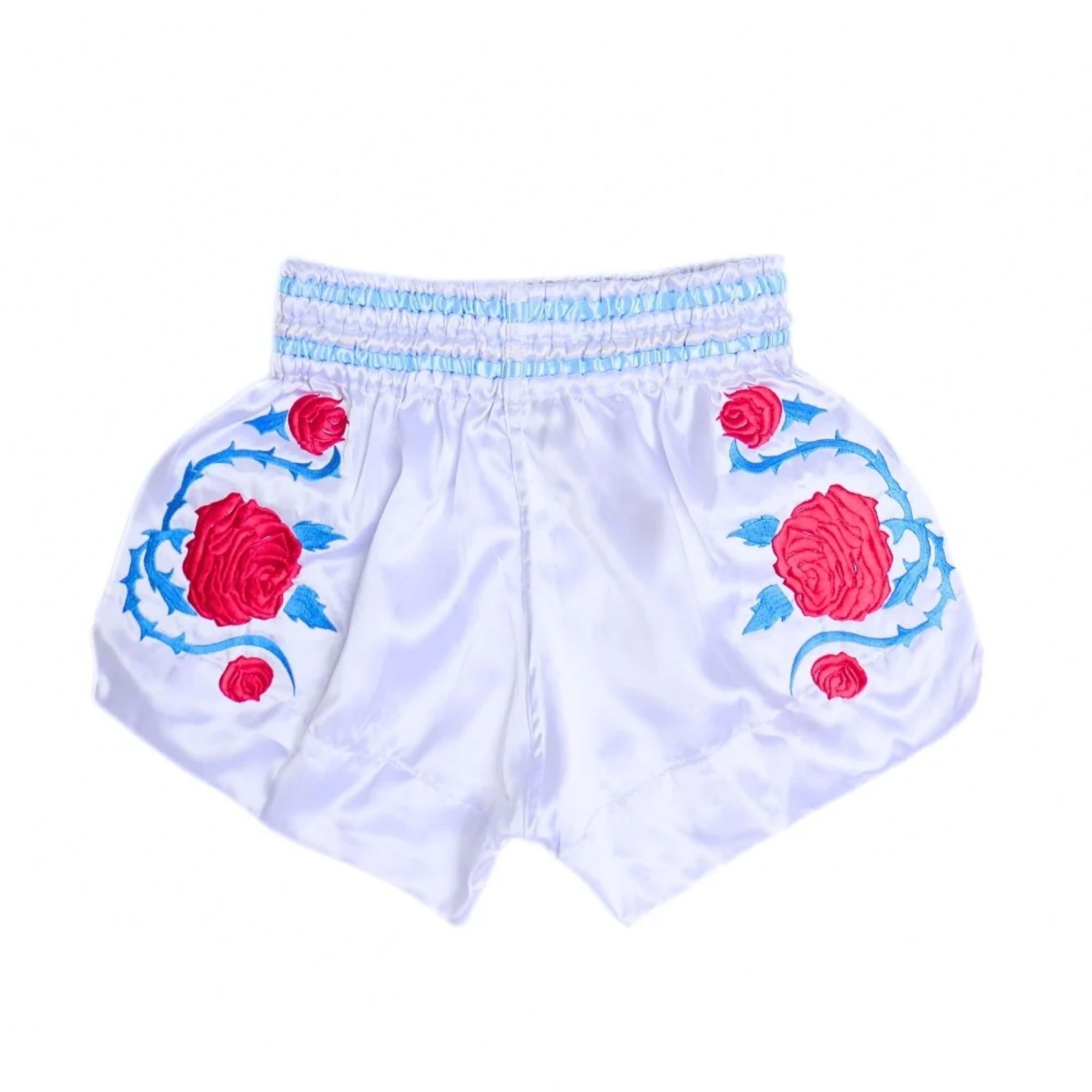 THAISMAI [BS-ROSE] "ROSE" EMBROIDERY MUAY THAI SHORTS