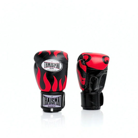 Thaismai Boxing Gloves Flame Black/Red