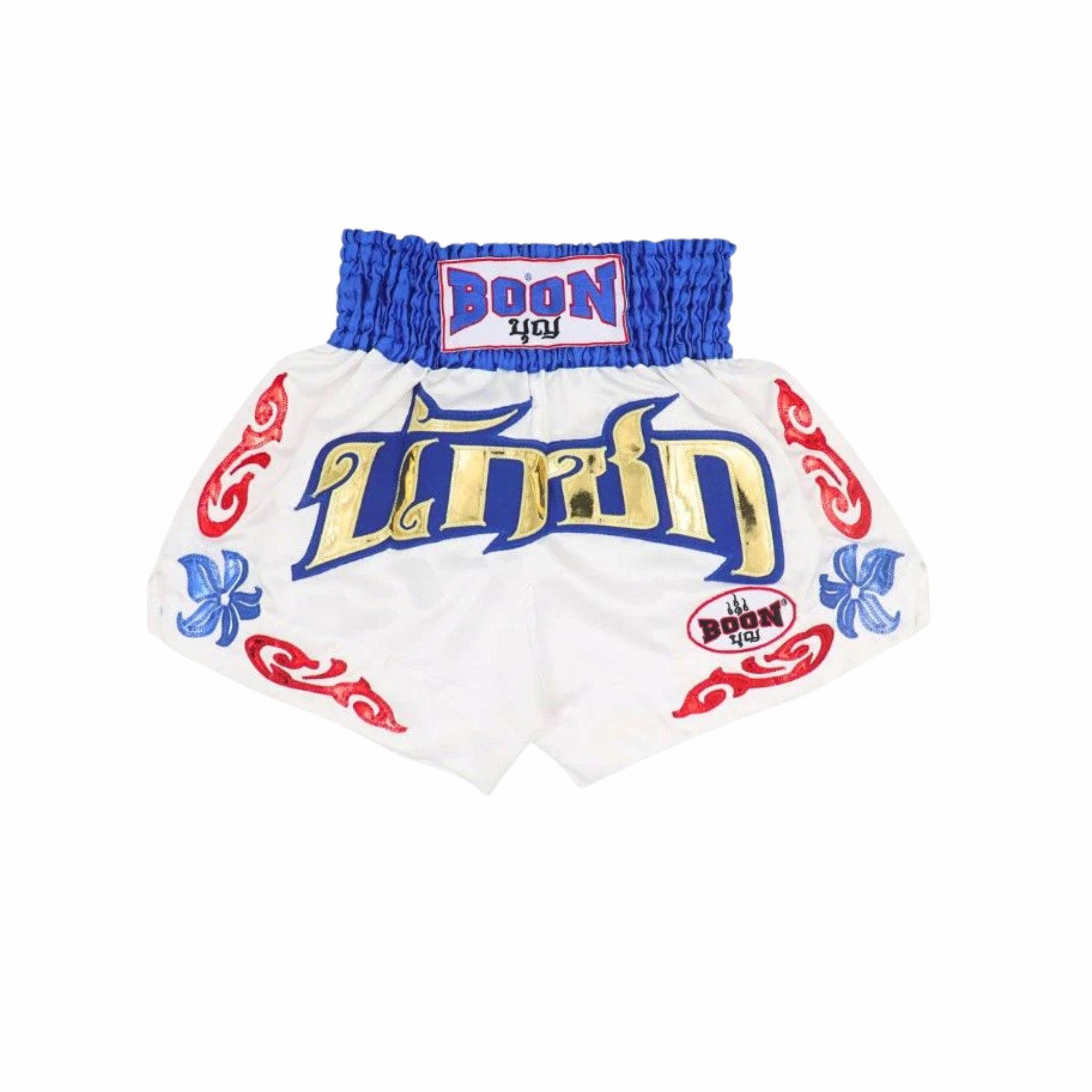 Boon Muay Thai Shorts MT40 White / Blue