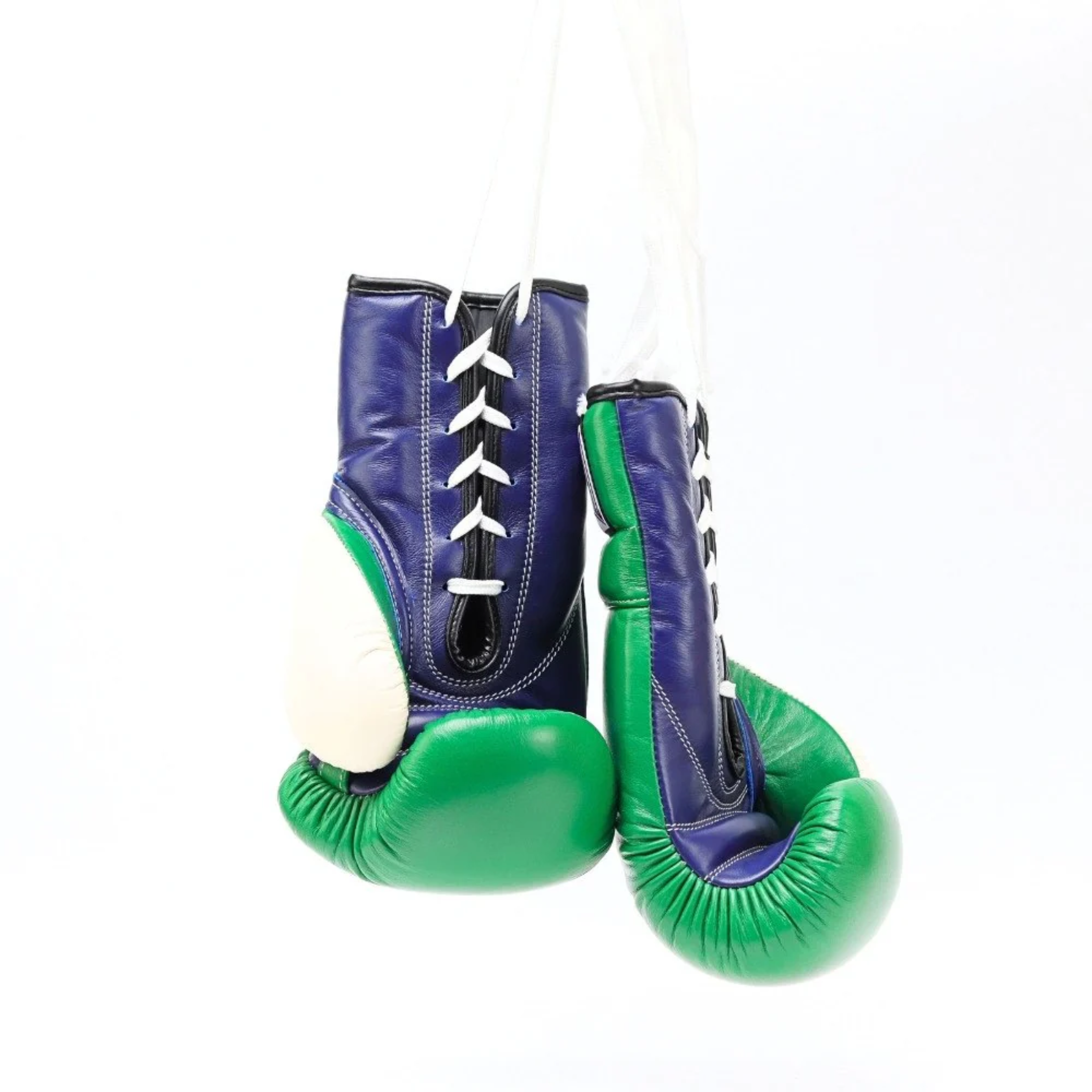 Thaismai Lace-Up Boxing Gloves Green/Navy/White