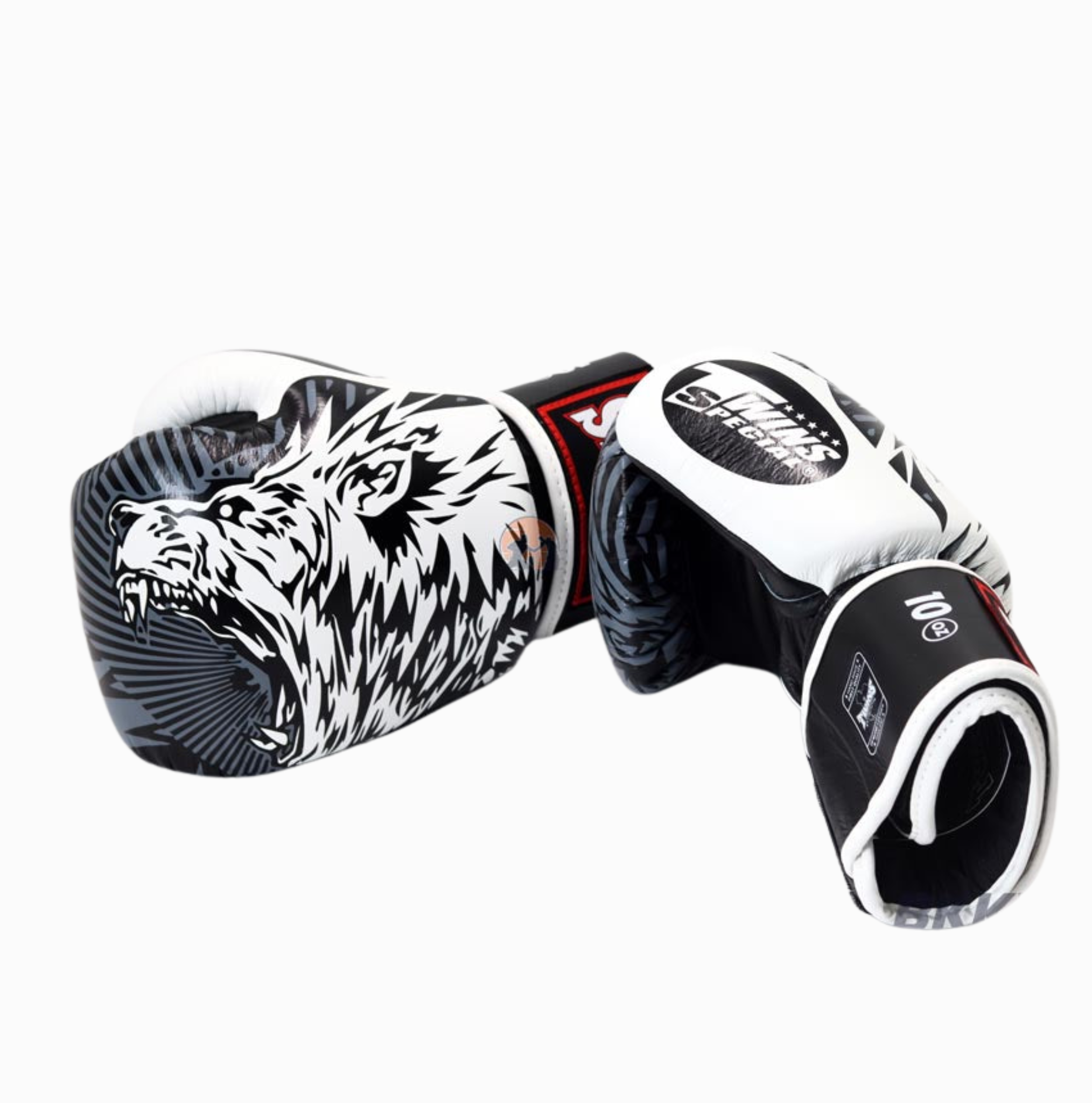 Twins Special Boxing Gloves FBGV-50 Wolf White/Black