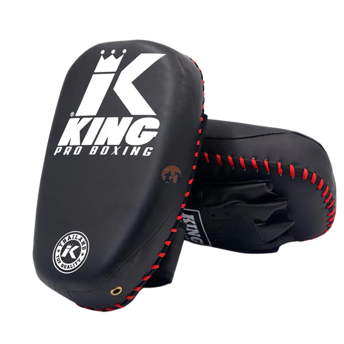 King Pro Kick Pads Single Strap Black