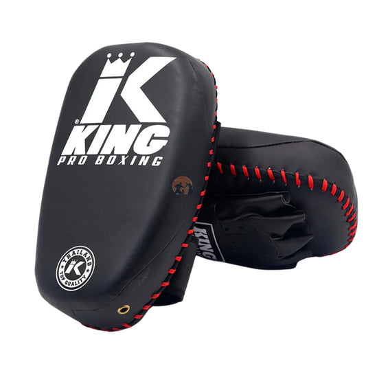 King Pro Kick Pads Single Strap Black