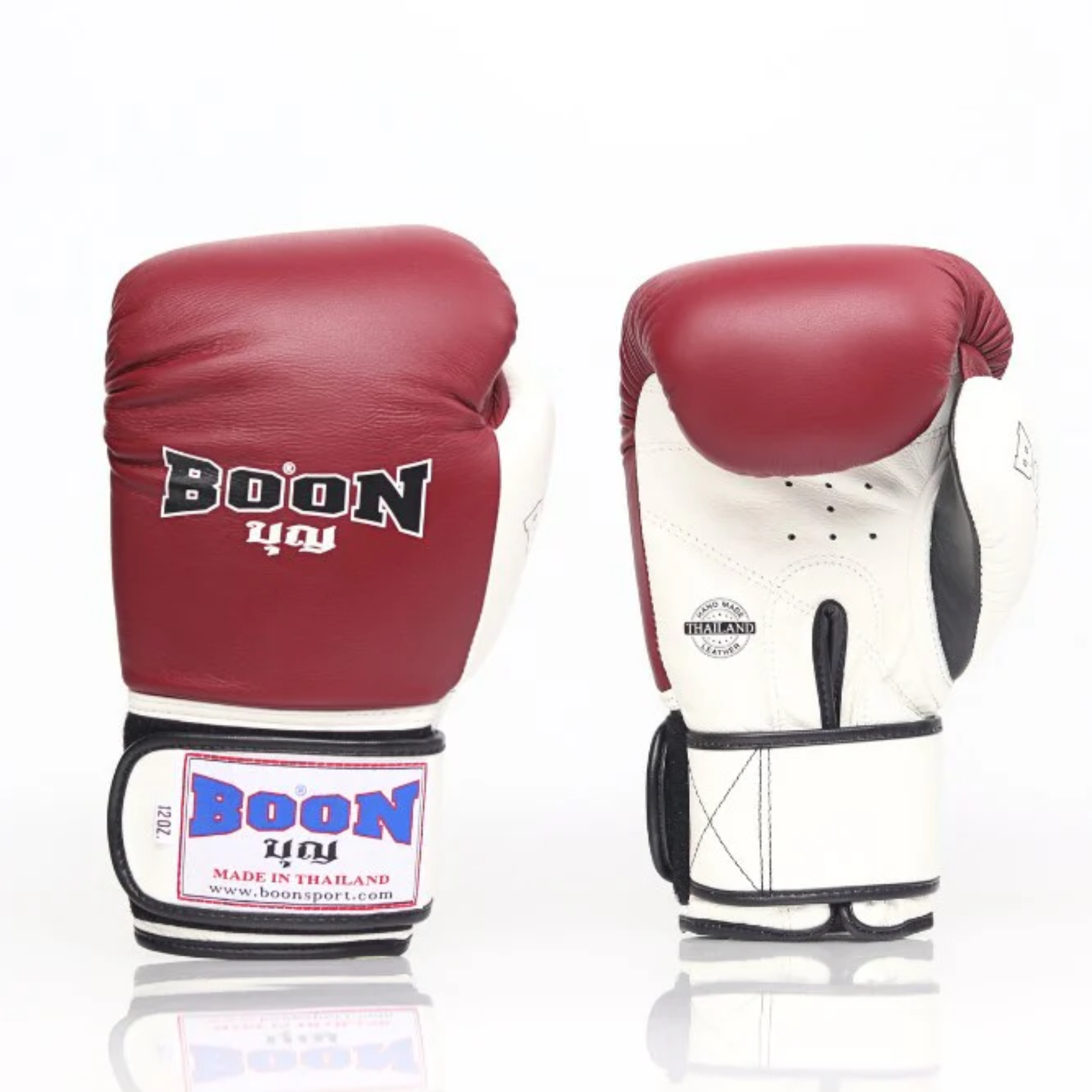 Boon Boxing Gloves BGCR Maroon/White