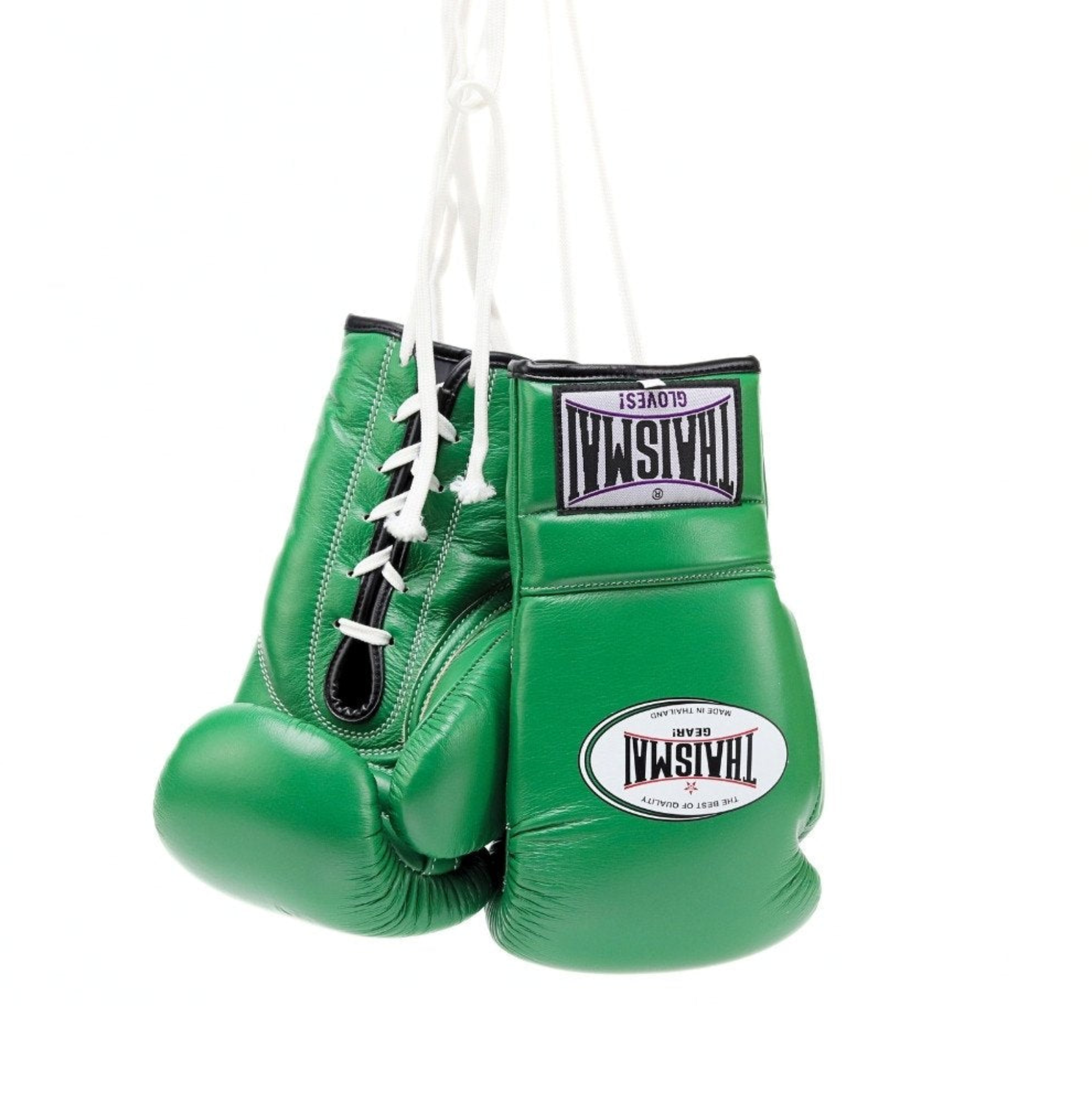 Thaismai Lace-Up Boxing Gloves Green