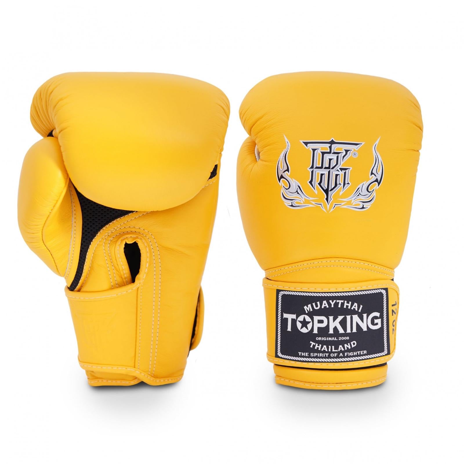 Top King Boxing Gloves – Super Single Tone Yellow              TKBGSA