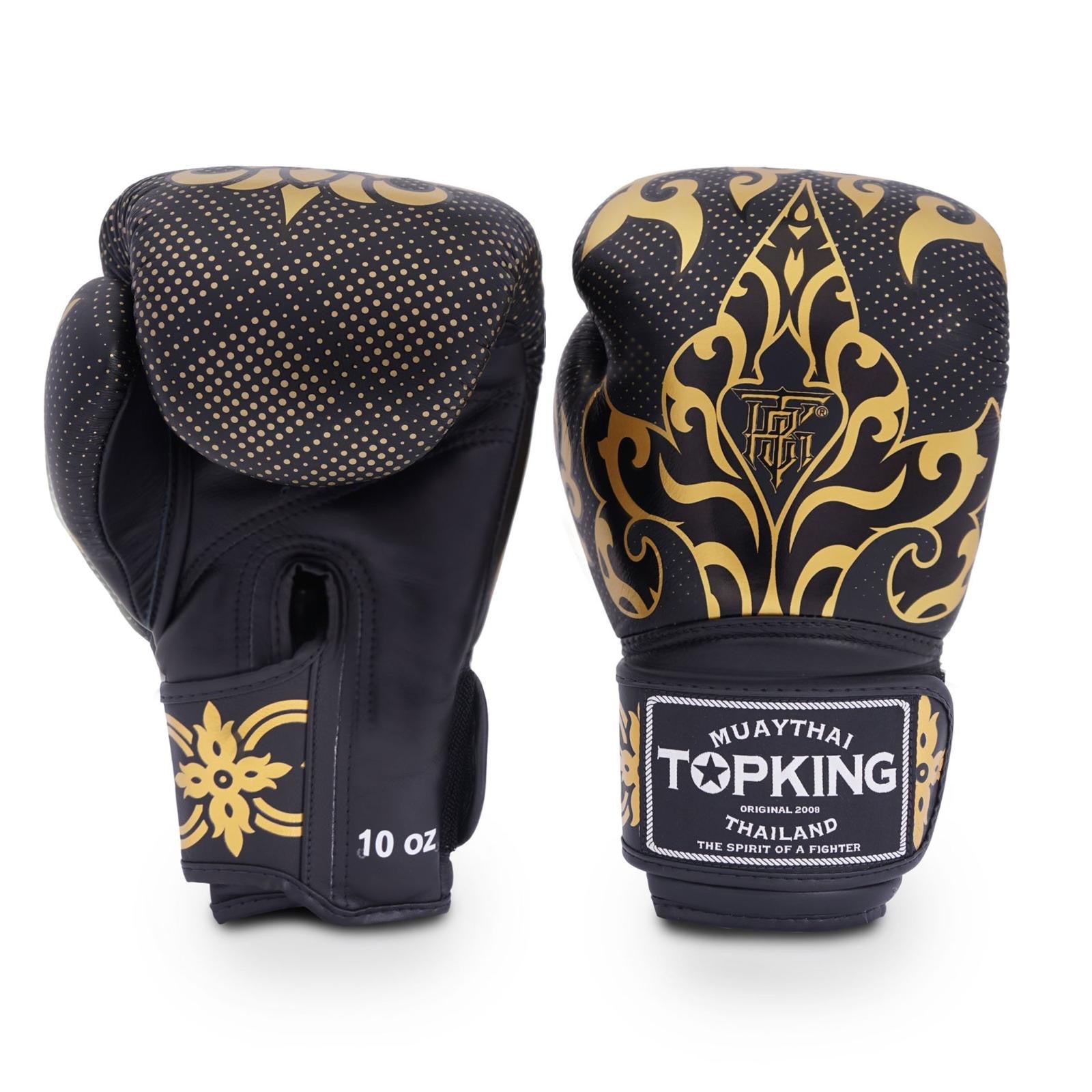 Top King Boxing Gloves – Kanok  Black                                                      TKBGKN01