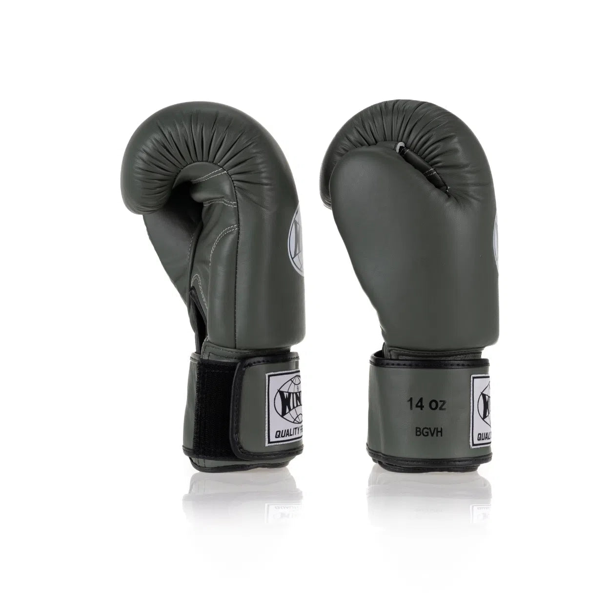 Windy Classic Leather Boxing Gloves - Army Green
