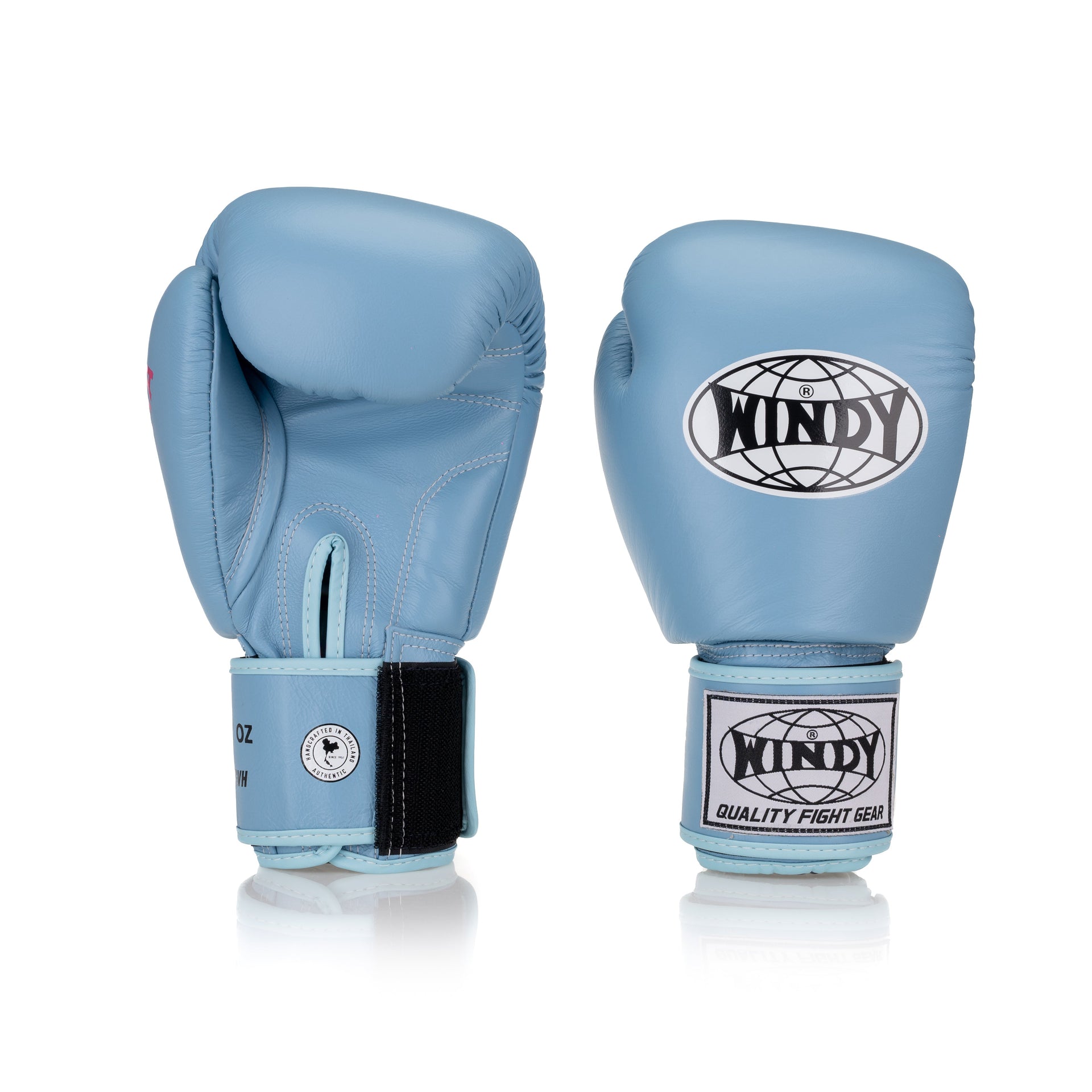 Windy Classic Leather Boxing Gloves - Baby Blue