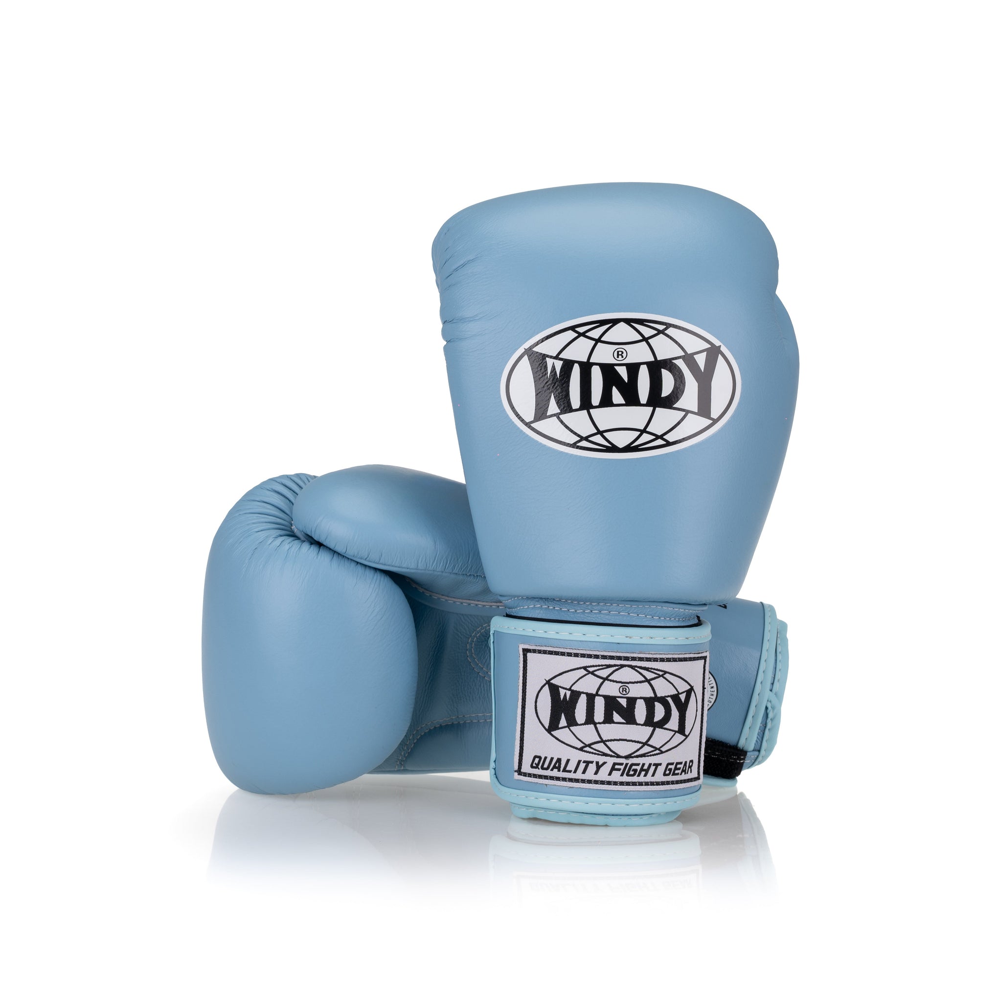 Windy Classic Leather Boxing Gloves - Baby Blue