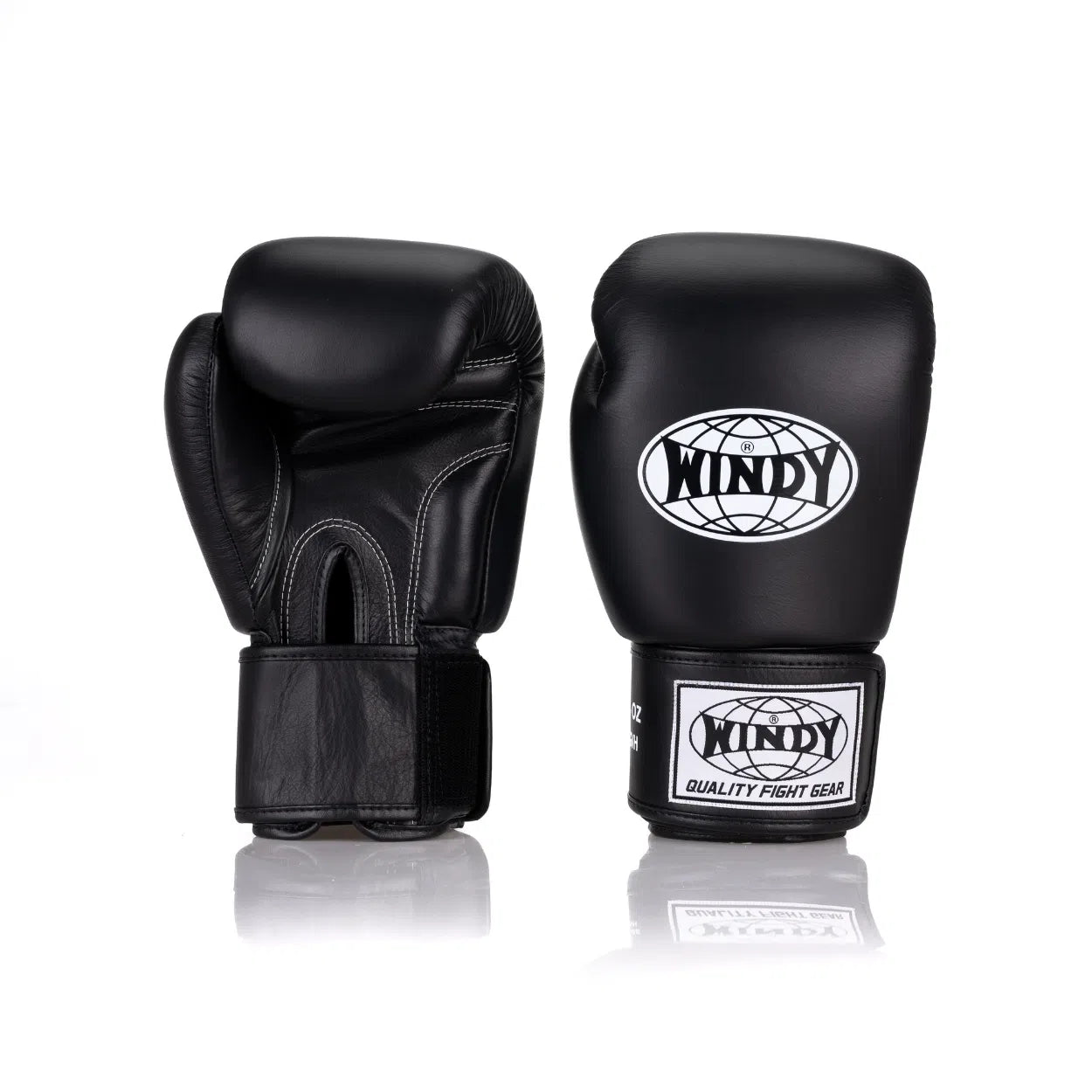 Windy Classic Leather Boxing Gloves - Black