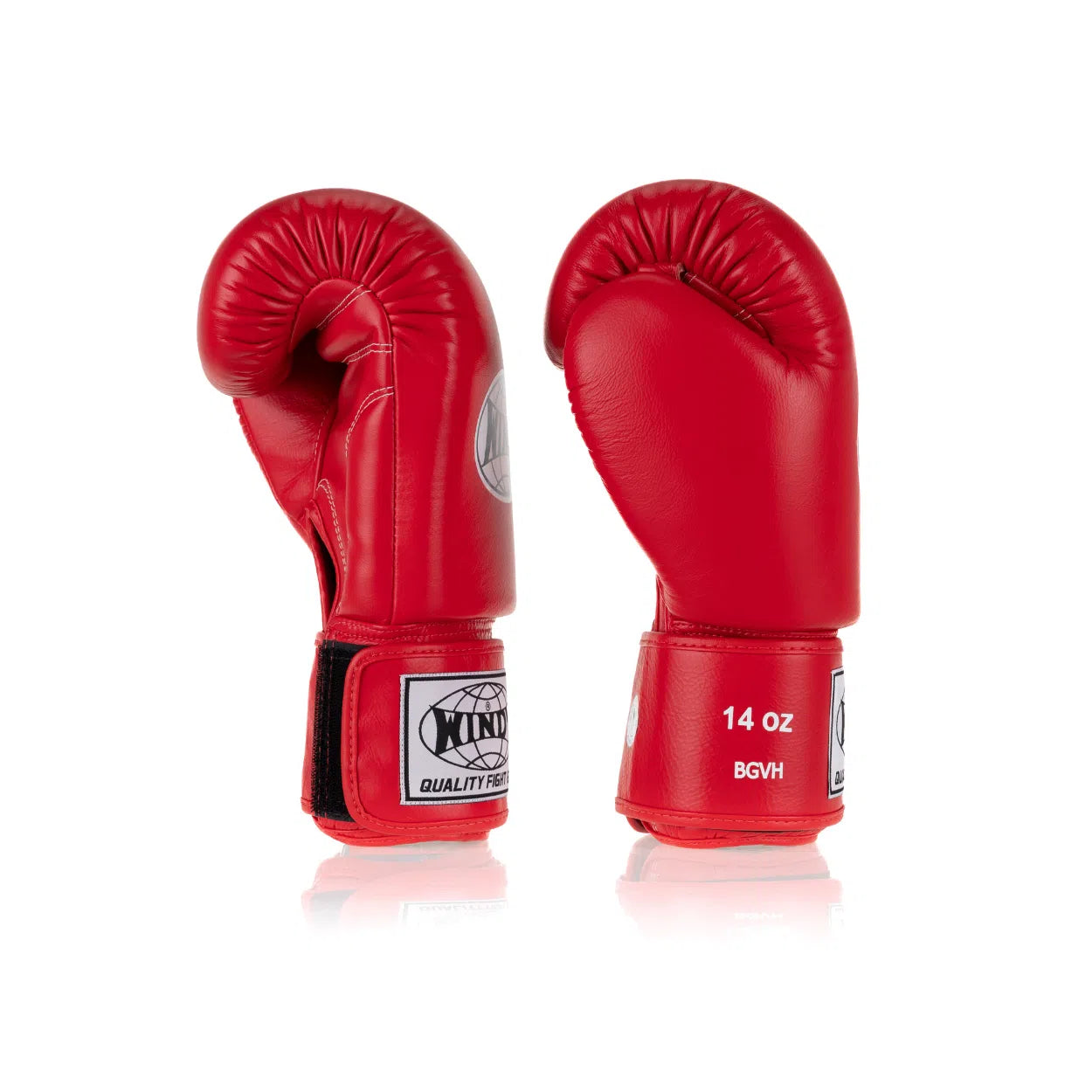 Windy Classic Leather Boxing Gloves - Red