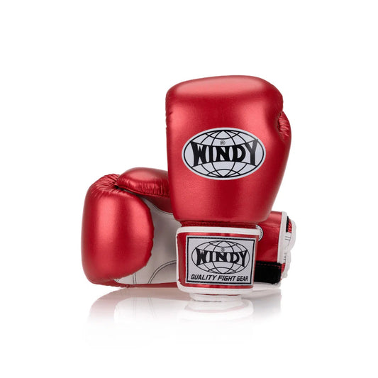 Windy Classic Microfiber Boxing Gloves - Red