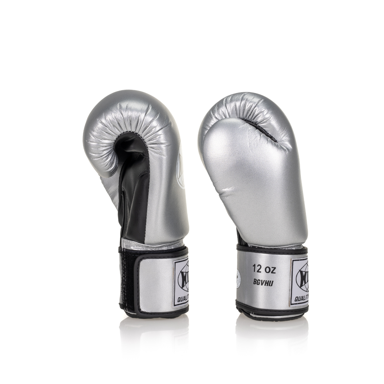 Windy Classic Microfiber Boxing Gloves - Silver