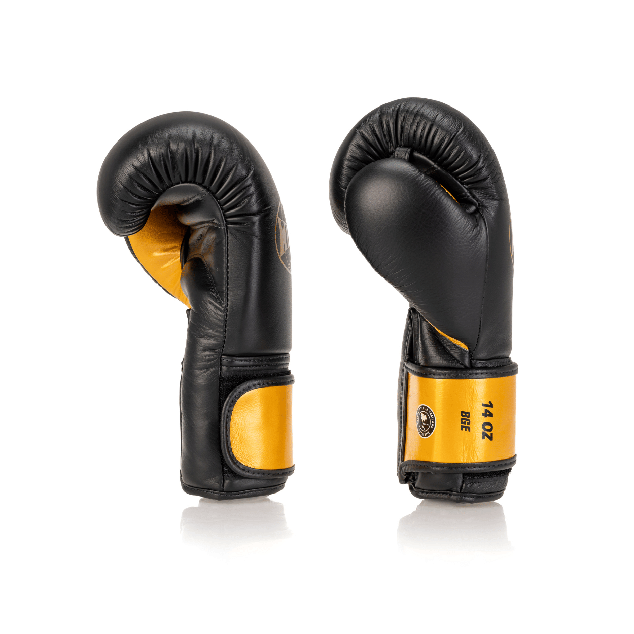 Windy Elite Series Velcro Boxing Gloves - Black/Gold