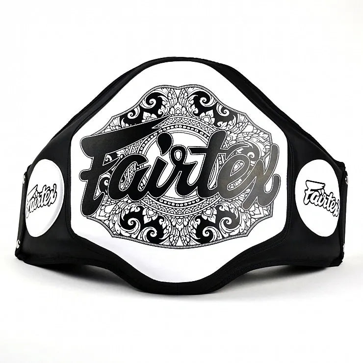 Fairtex Microfiber Belly Pad - Black / White - BPV3
