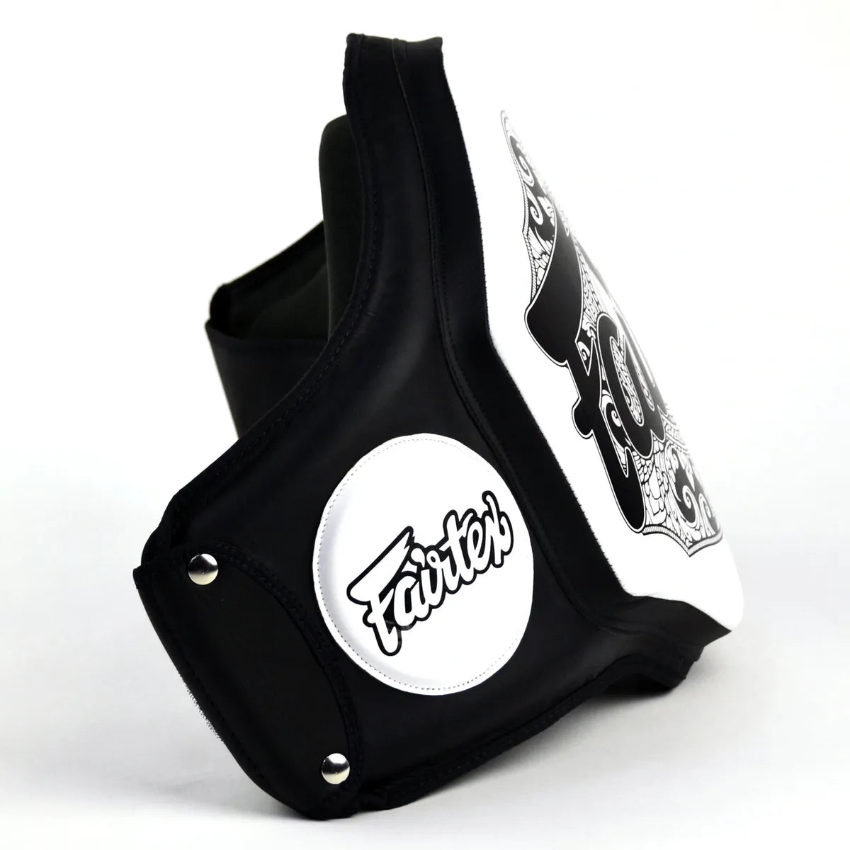 Fairtex Microfiber Belly Pad - Black / White - BPV3