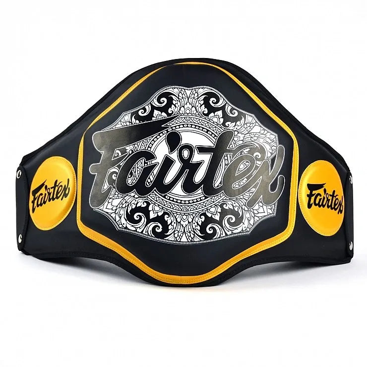 Fairtex Microfiber Belly Pad - Yellow/Black - BPV3