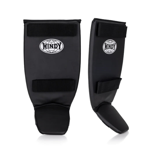 Windy Classic Double Strap Shinguard - Black
