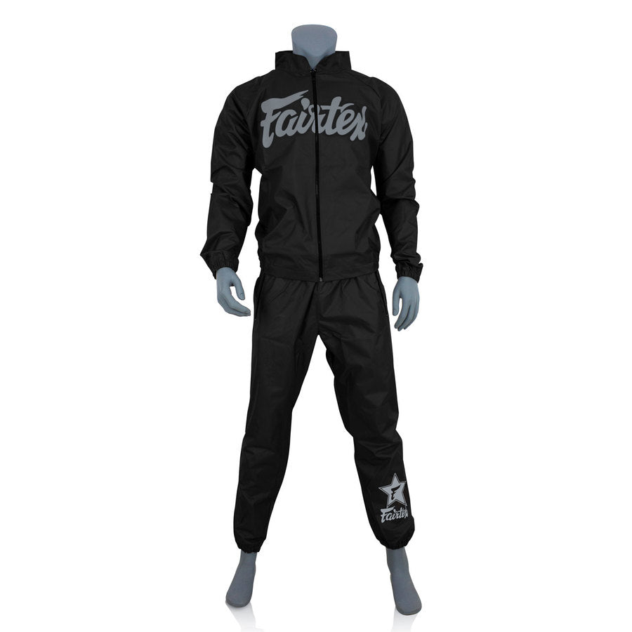 Fairtex Black & Grey Vinyl Training Sweatshirt VS3