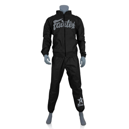 Fairtex Black & Grey Vinyl Training Sweatshirt VS3
