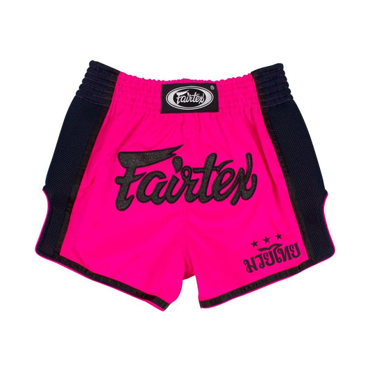 FAIRTEX Muay Thai shorts - pink and black BS1714