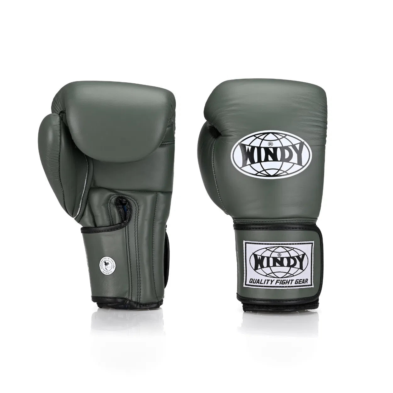 Windy Proline Leather Boxing Gloves - Army Green