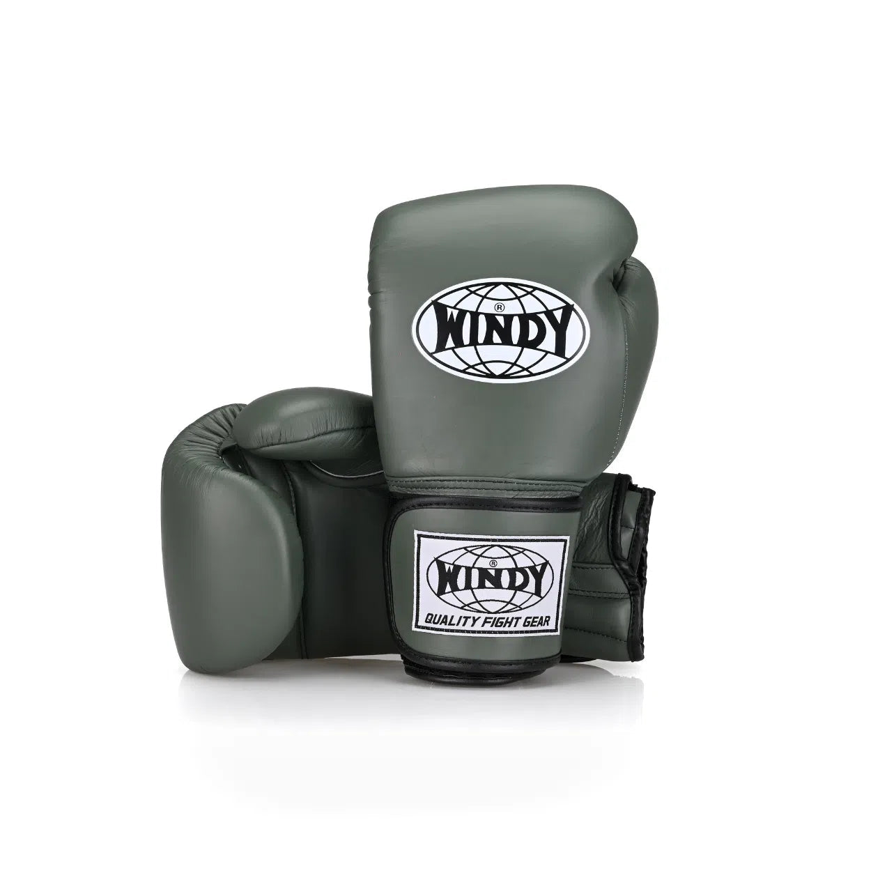 Windy Proline Leather Boxing Gloves - Army Green