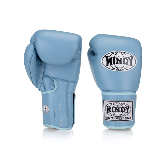 Windy Proline Leather Boxing Gloves - Baby Blue