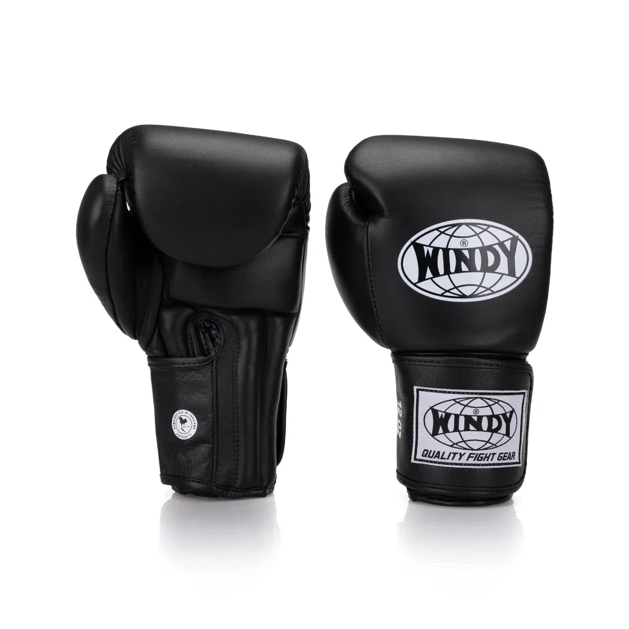 Windy Proline Leather Boxing Gloves - Black