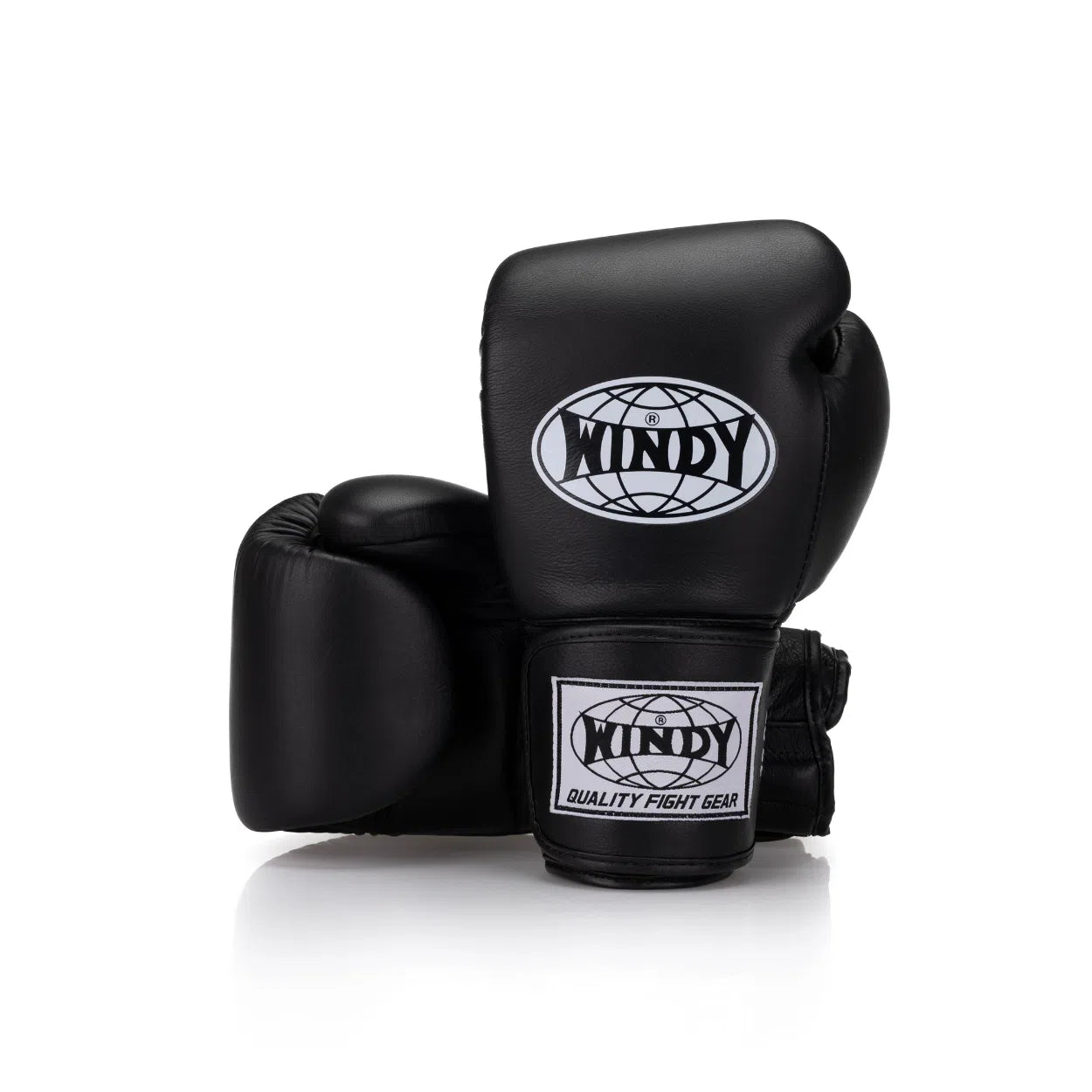 Windy Proline Leather Boxing Gloves - Black