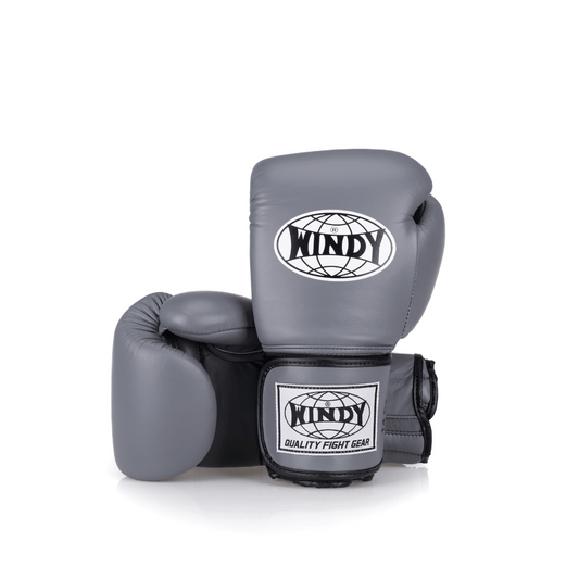 Windy Proline Leather Boxing Gloves - Grey