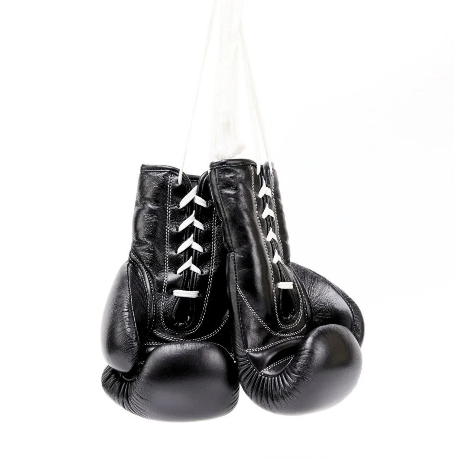 Thaismai Lace-Up Boxing Gloves Black