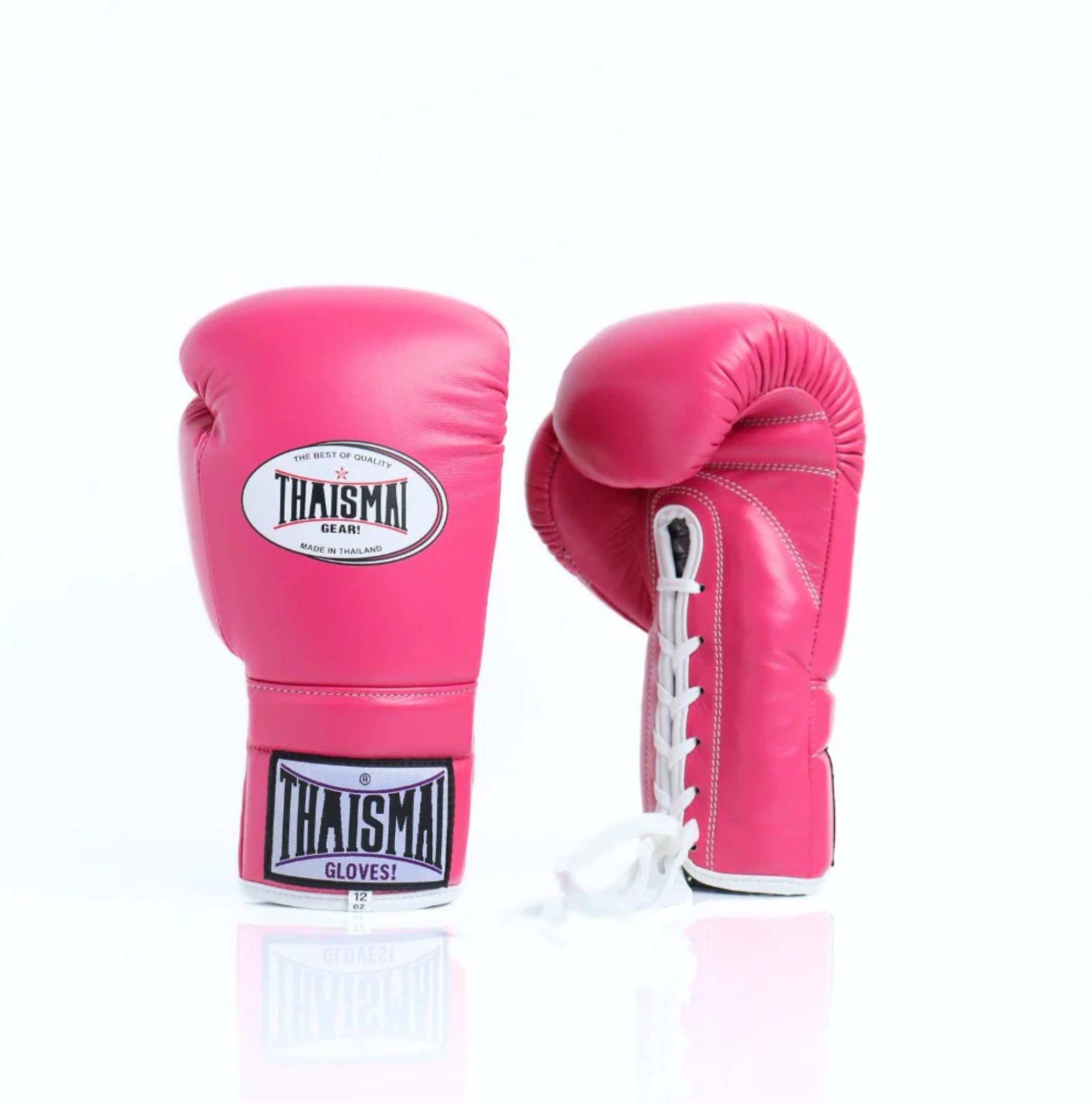 Thaismai Lace-Up Boxing Gloves Pink