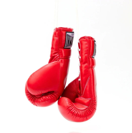 Thaismai Lace-Up Boxing Gloves Red