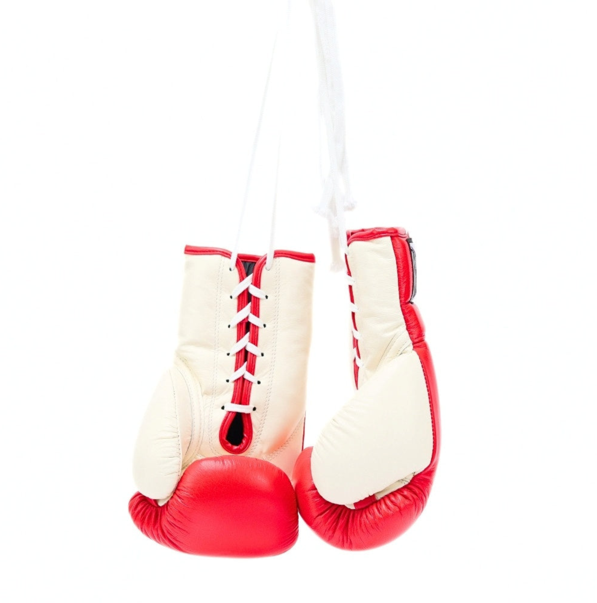 Thaismai Lace-Up Boxing Gloves Red/White