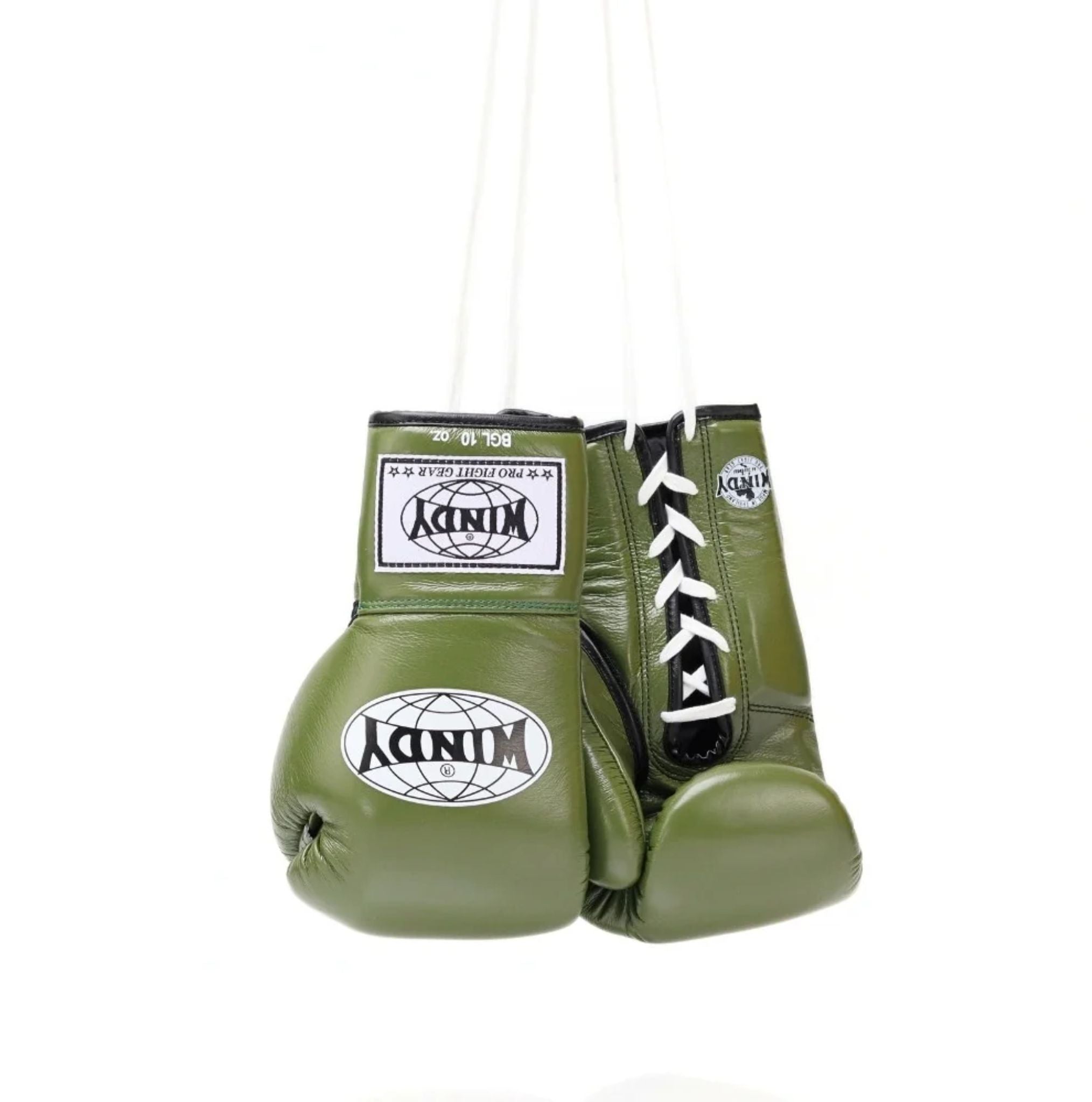 Windy Lace-Up Boxing Gloves BGL Olive Green
